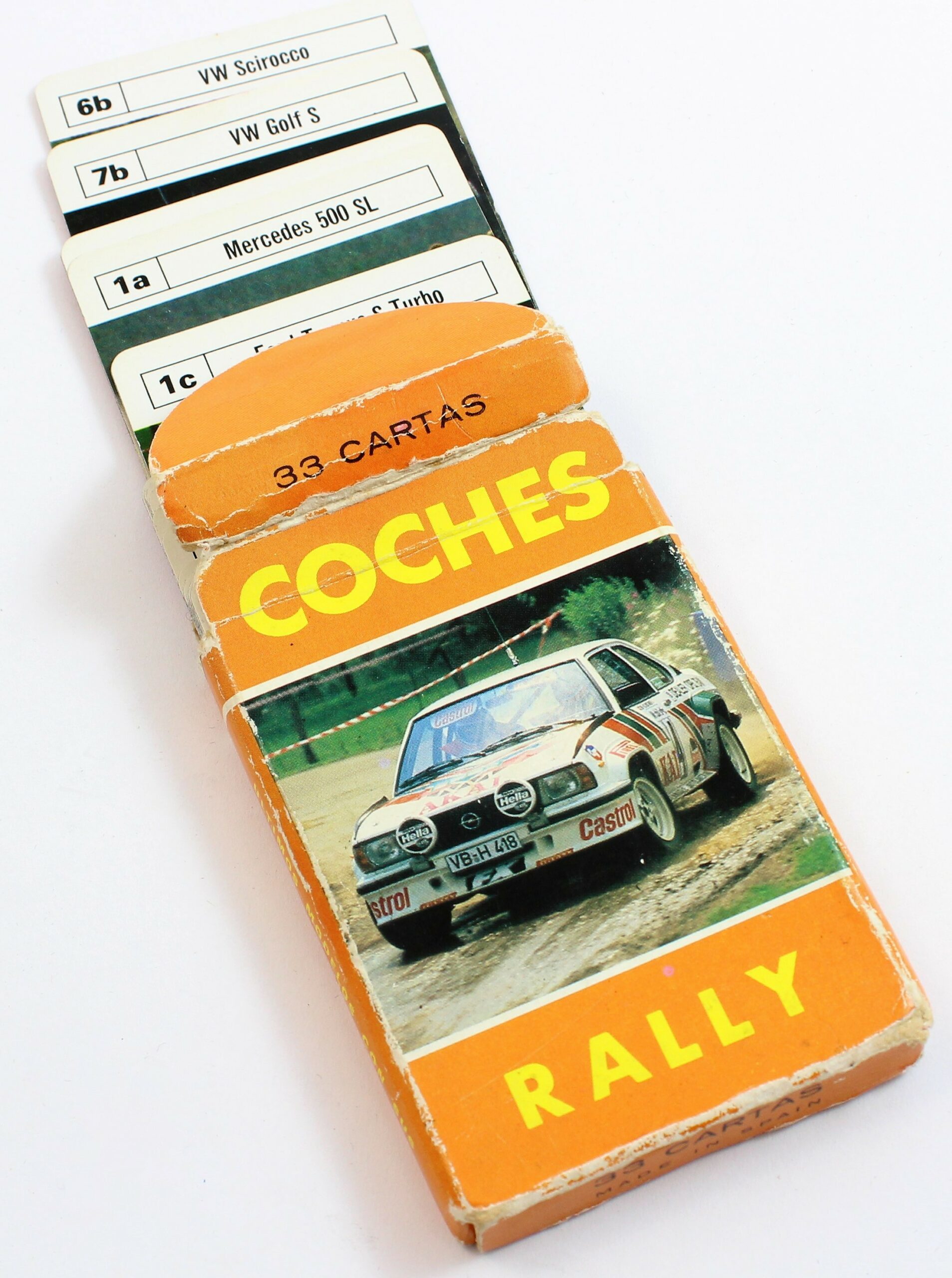 Baraja de cartas de coches