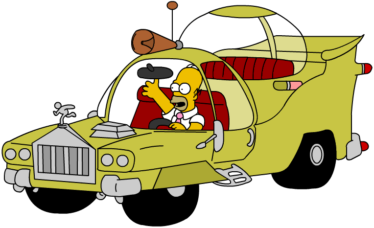 Coche de Homer Simpson con Homer